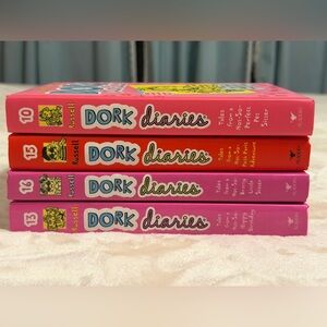 Dork Diaries Book Set 10,13,15,16